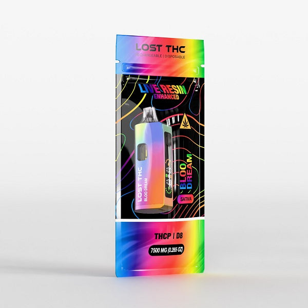 Lost THC V2 7.5 Gram Live Resin Blend Disposable | Rainbow Edition
