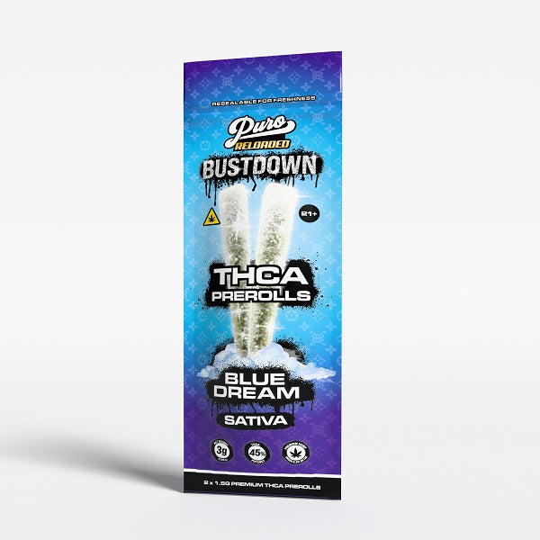 Puro Reloaded Bust Down Diamond THCA Prerolls | 2x1.5 Grams