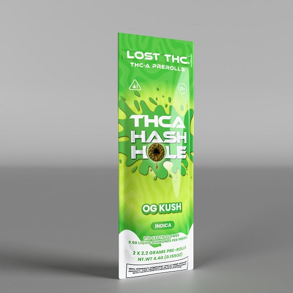 Lost-THC Hash Holes THCA Infused Prerolls 2.2G | 2 Pack
