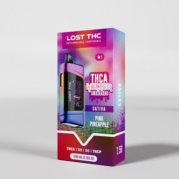 Lost THC V3 7.5 Gram THCA Melted Diamond Disposable | Rainbow Edition