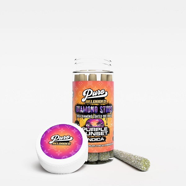 Puro Reloaded Diamond Studz THCA Prerolls | 10x1.5 Grams