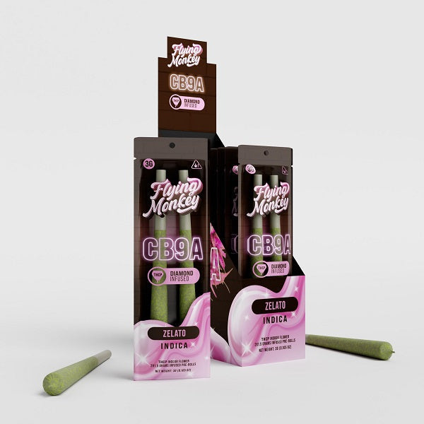 Flying Monkey CB9A THC-P Diamond Infused Pre Roll | 2 Count