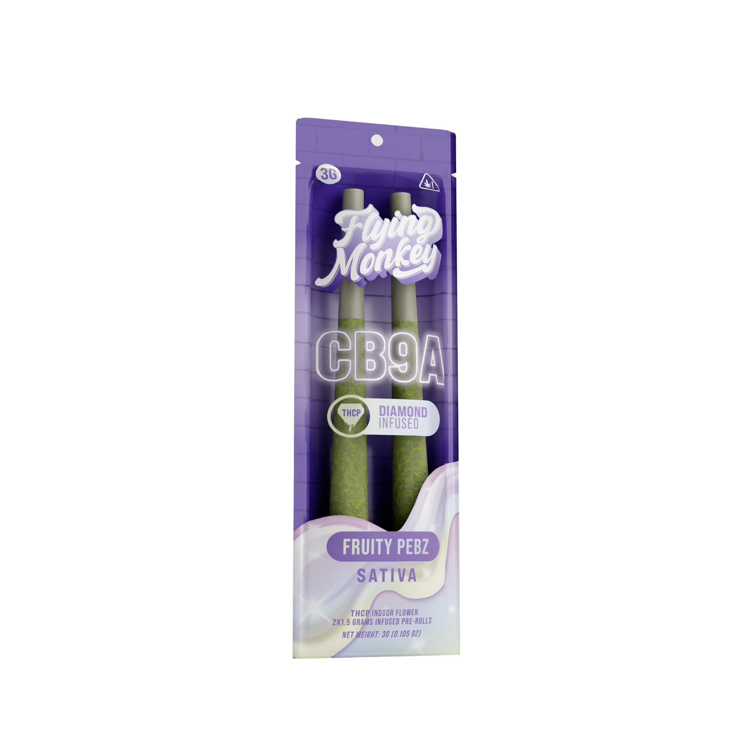 Flying Monkey CB9A THC-P Diamond Infused Pre Roll | 2 Count