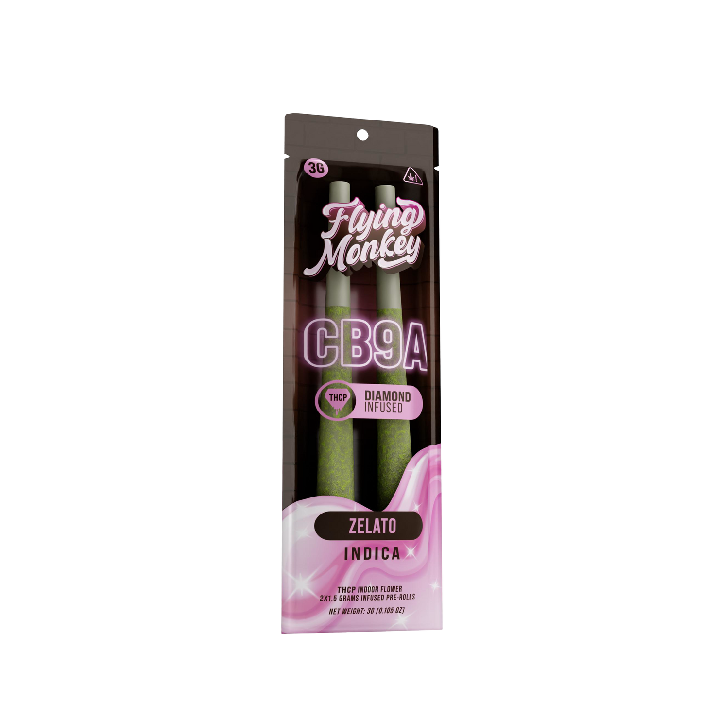 Flying Monkey CB9A THC-P Diamond Infused Pre Roll | 2 Count