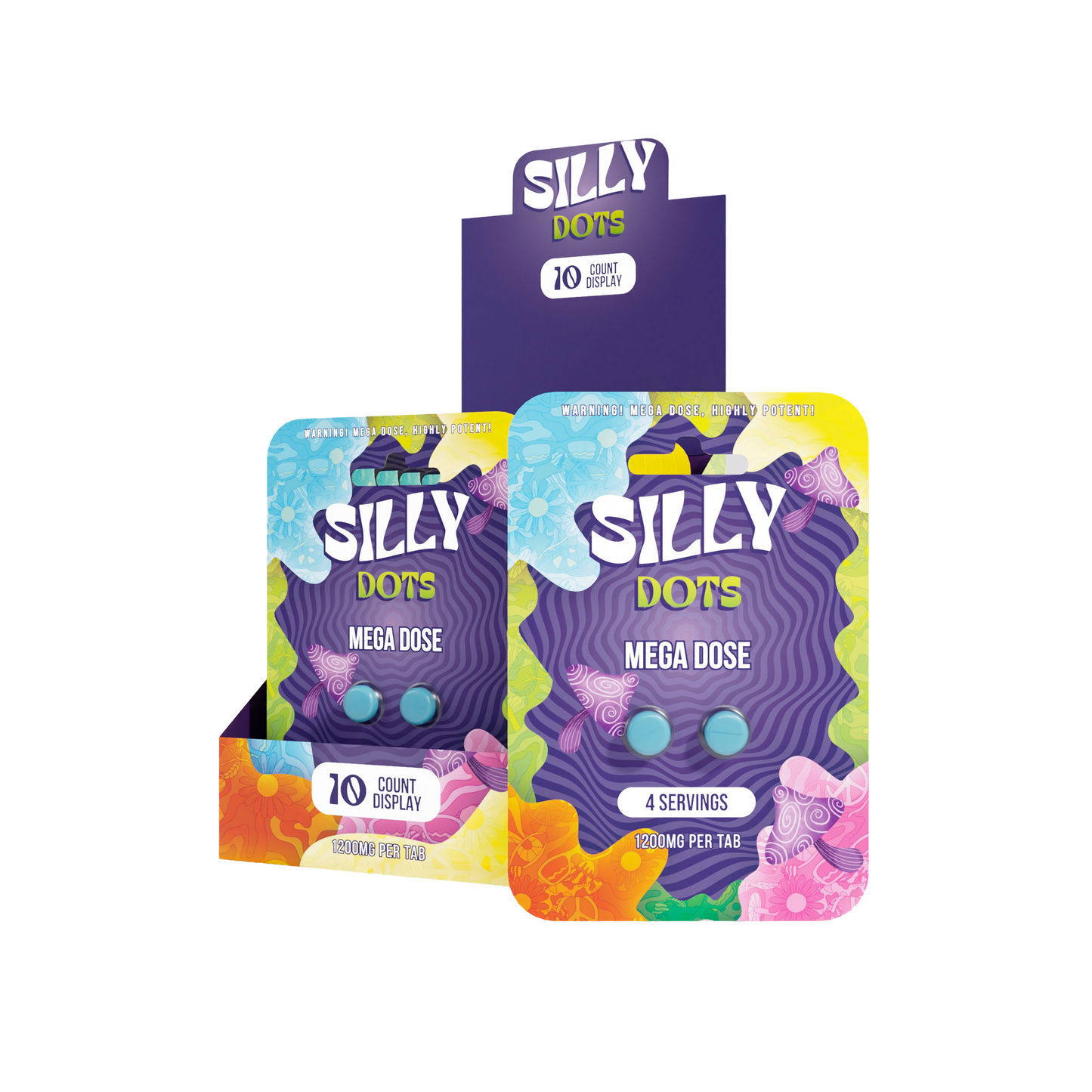 Silly Dots Mega Dose 1200mg Tabs | 2 Tabs