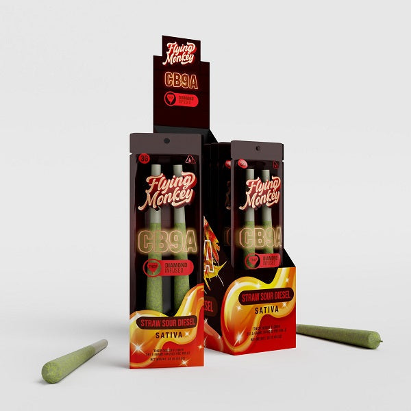 Flying Monkey CB9A THC-P Diamond Infused Pre Roll | 2 Count