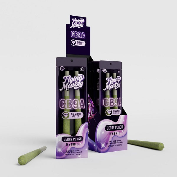 Flying Monkey CB9A THC-P Diamond Infused Pre Roll | 2 Count