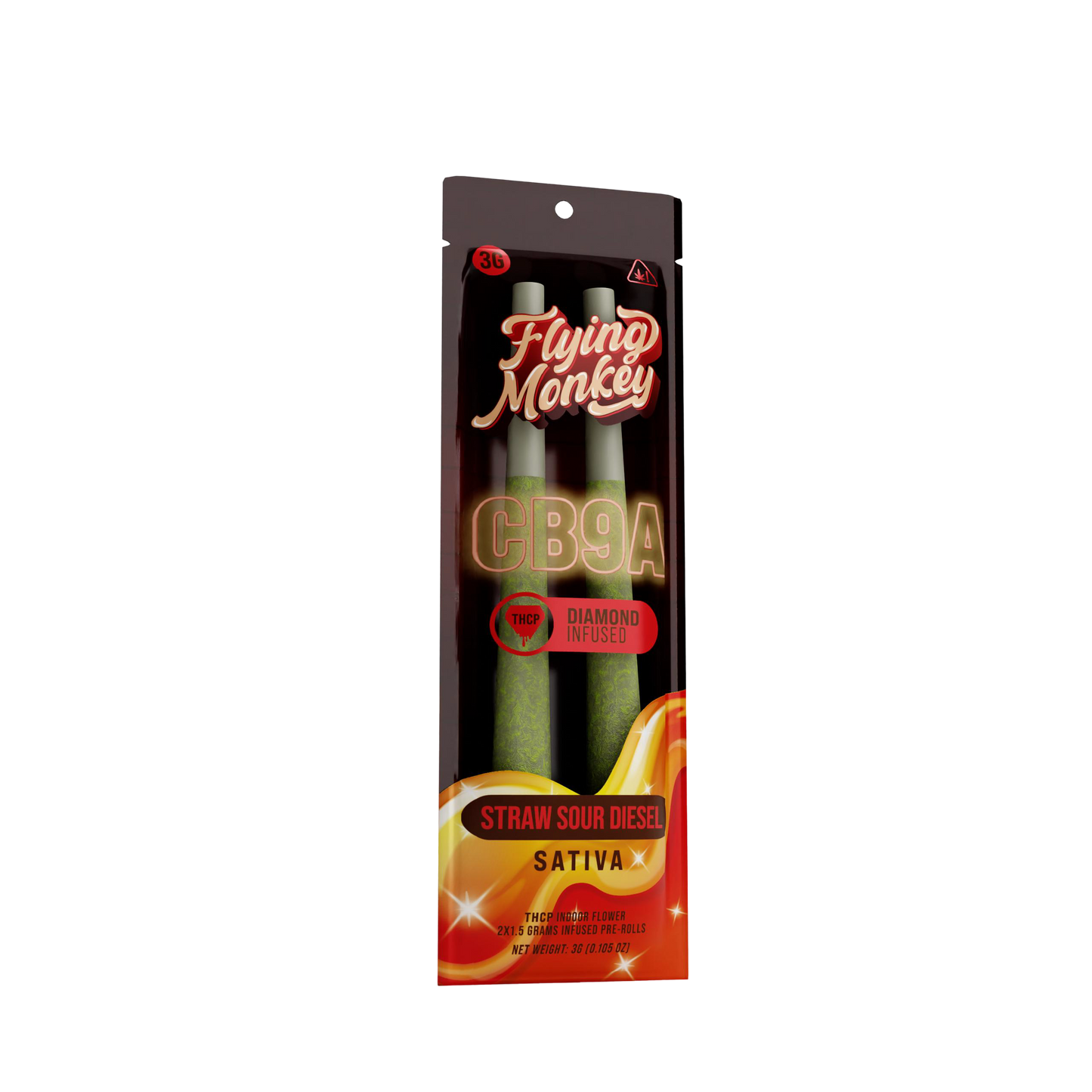 Flying Monkey CB9A THC-P Diamond Infused Pre Roll | 2 Count