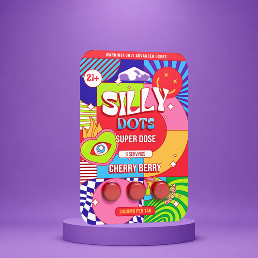 Silly Dots Super Dose 2400mg Tabs | 3 Tabs | Cherry Berry