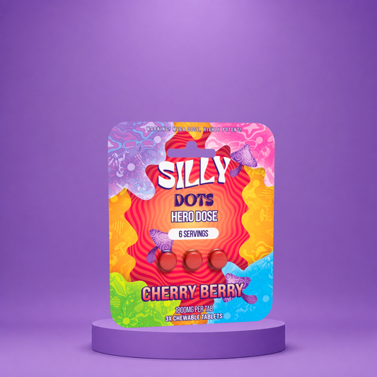 Silly Dots Hero Dose 1800mg Tabs | 3 Tabs | Cherry Berry