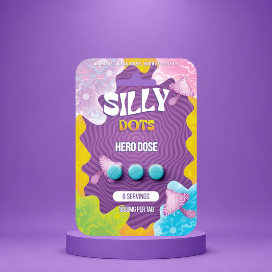Silly Dots Hero Dose 1800mg Tabs | 3 Tabs | Natural