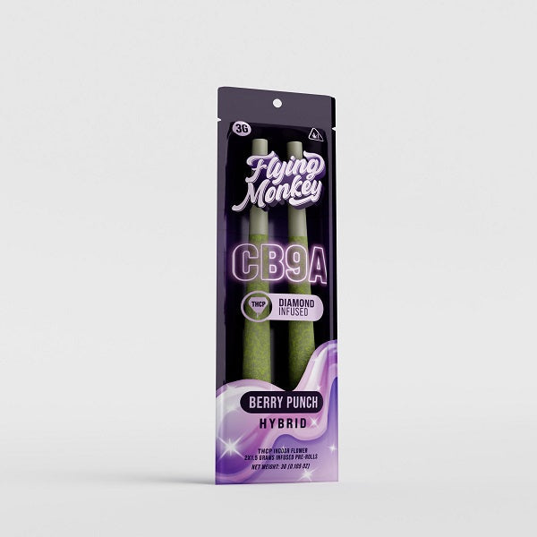 Flying Monkey CB9A THC-P Diamond Infused Pre Roll | 2 Count