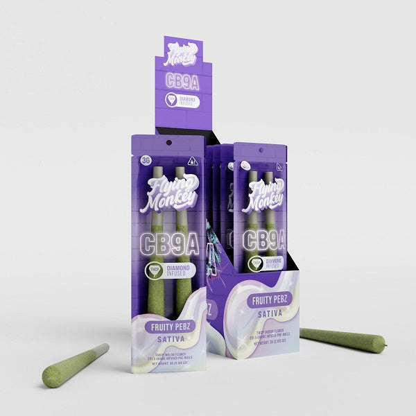 Flying Monkey CB9A THC-P Diamond Infused Pre Roll | 2 Count