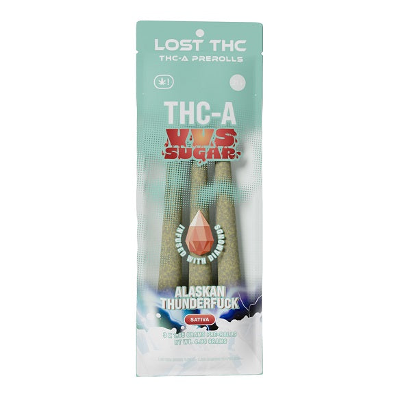 Lost THCA VVS Sugar Diamond Infused Pre-rolls | 3 Pack