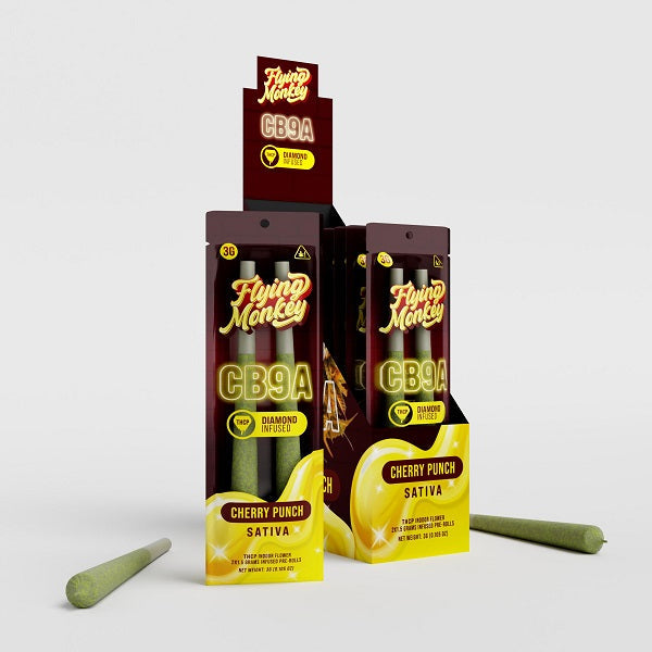 Flying Monkey CB9A THC-P Diamond Infused Pre Roll | 2 Count