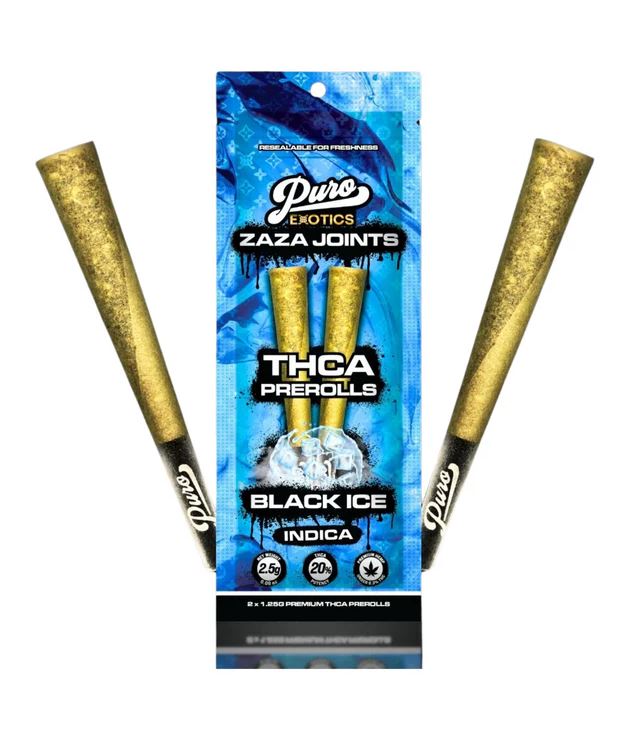 Puro Exotics ZAZA Joints THCA Prerolls | 1.25 Gram | 2 Pack