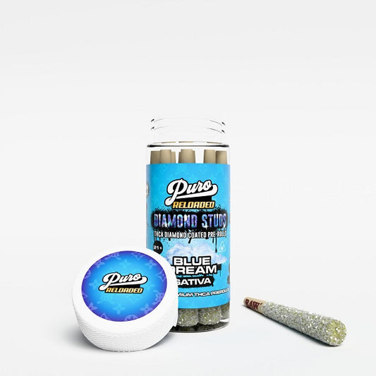 Puro Reloaded Diamond Studz THCA Prerolls | 10x1.5 Grams