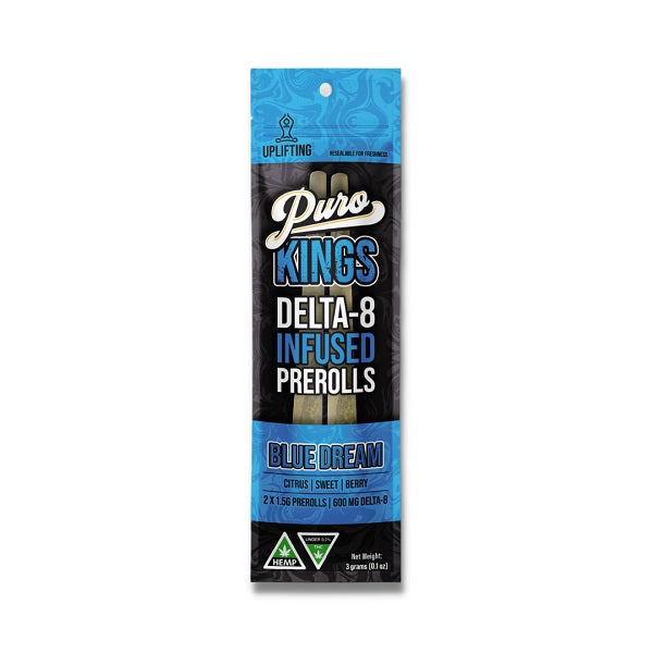 Puro KINGS Delta 8 Infused Pre-Roll | 1.5 Grams | 2 Pack