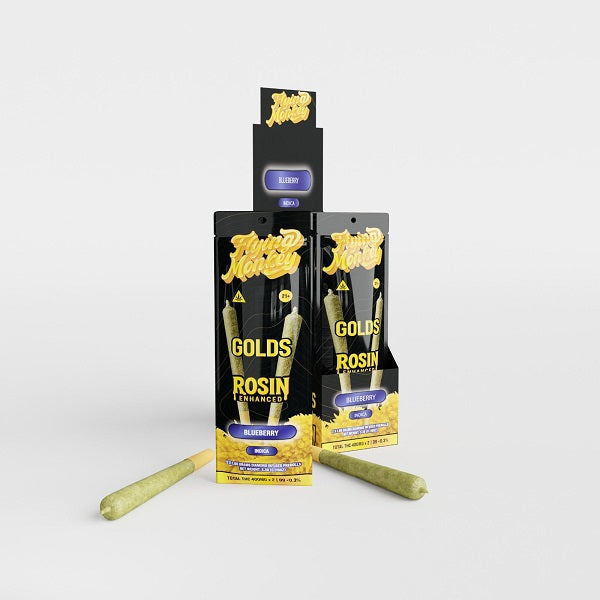 Flying Monkey GOLDS Rosin Enhanced Diamond Infused Prerolls 1.65g | 2 Count