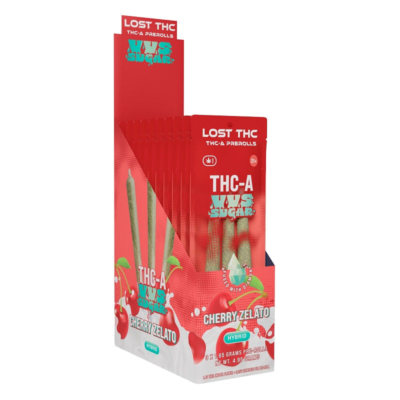 Lost THCA VVS Sugar Diamond Infused Pre-rolls | 3 Pack