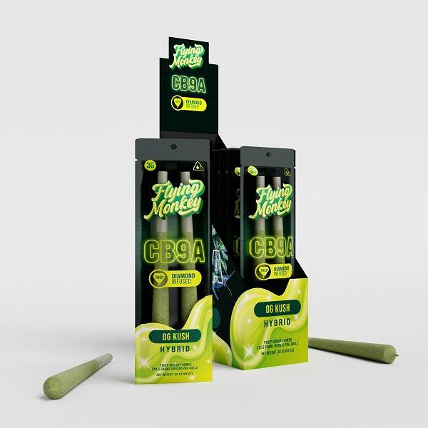 Flying Monkey CB9A THC-P Diamond Infused Pre Roll | 2 Count