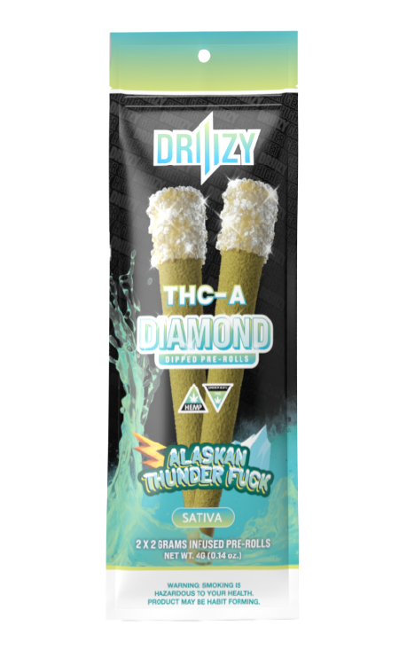 Driiizy THC-A Diamond Dipped Pre-rolls | 2 Gram | 2 Pack