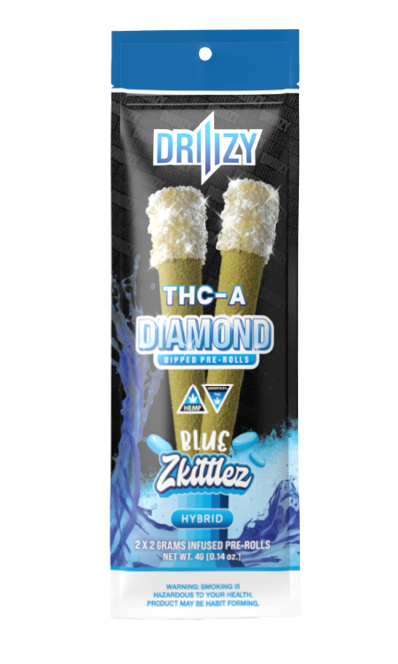 Driiizy THC-A Diamond Dipped Pre-rolls | 2 Gram | 2 Pack