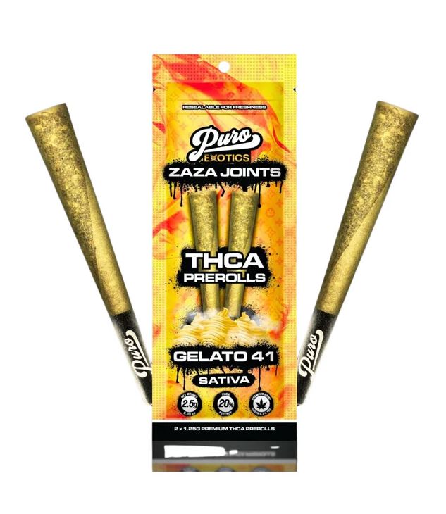 Puro Exotics ZAZA Joints THCA Prerolls | 1.25 Gram | 2 Pack