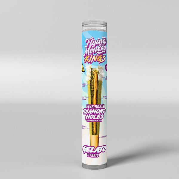 Flying Monkey KINGS Live Rosin Diamond Holes Pre-roll 2 Gram