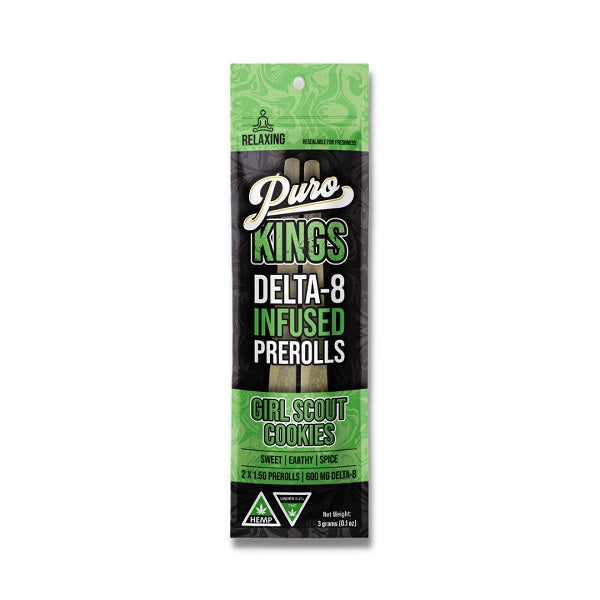 Puro KINGS Delta 8 Infused Pre-Roll | 1.5 Grams | 2 Pack