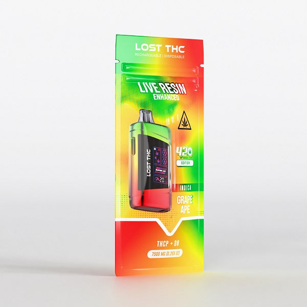 Lost THC V3 7.5 Gram Live Resin Blend Disposable | 420 Edition