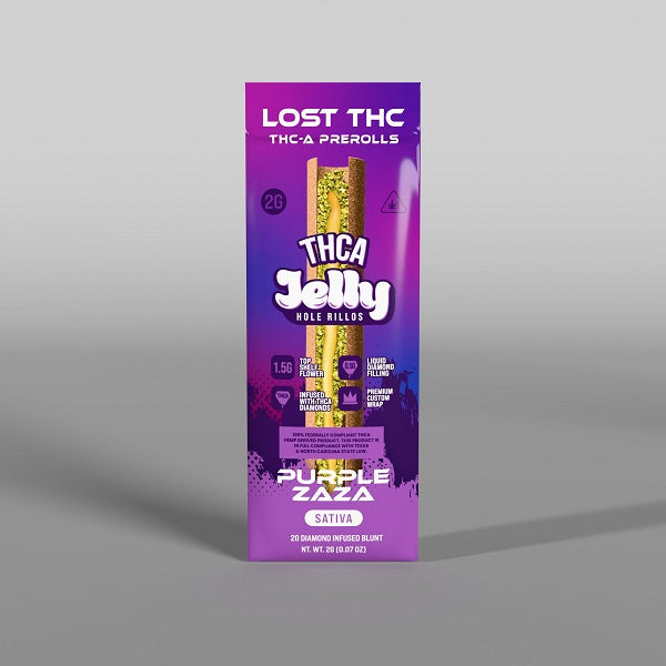 Lost THC JellyRillos THCA Diamond Infused Hash Hole Blunts | 2 Gram | 1 Pack