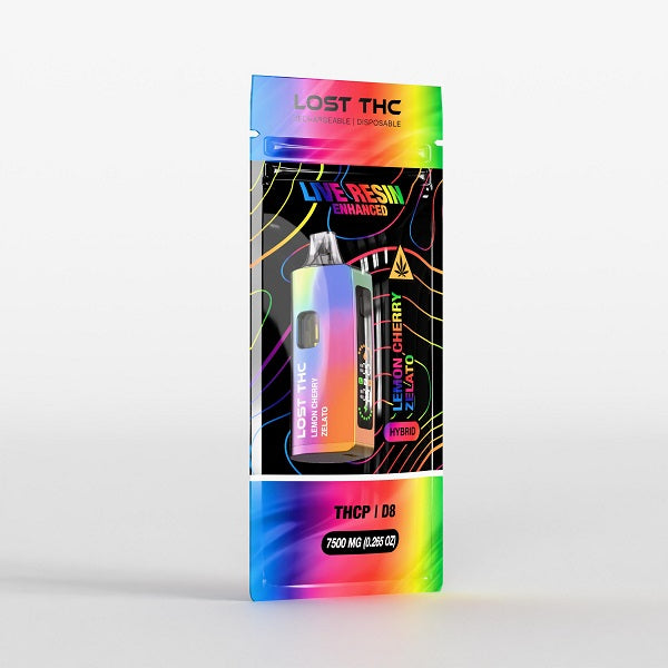 Lost THC V2 7.5 Gram Live Resin Blend Disposable | Rainbow Edition