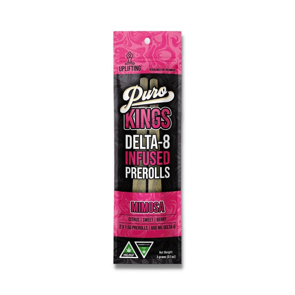 Puro KINGS Delta 8 Infused Pre-Roll | 1.5 Grams | 2 Pack