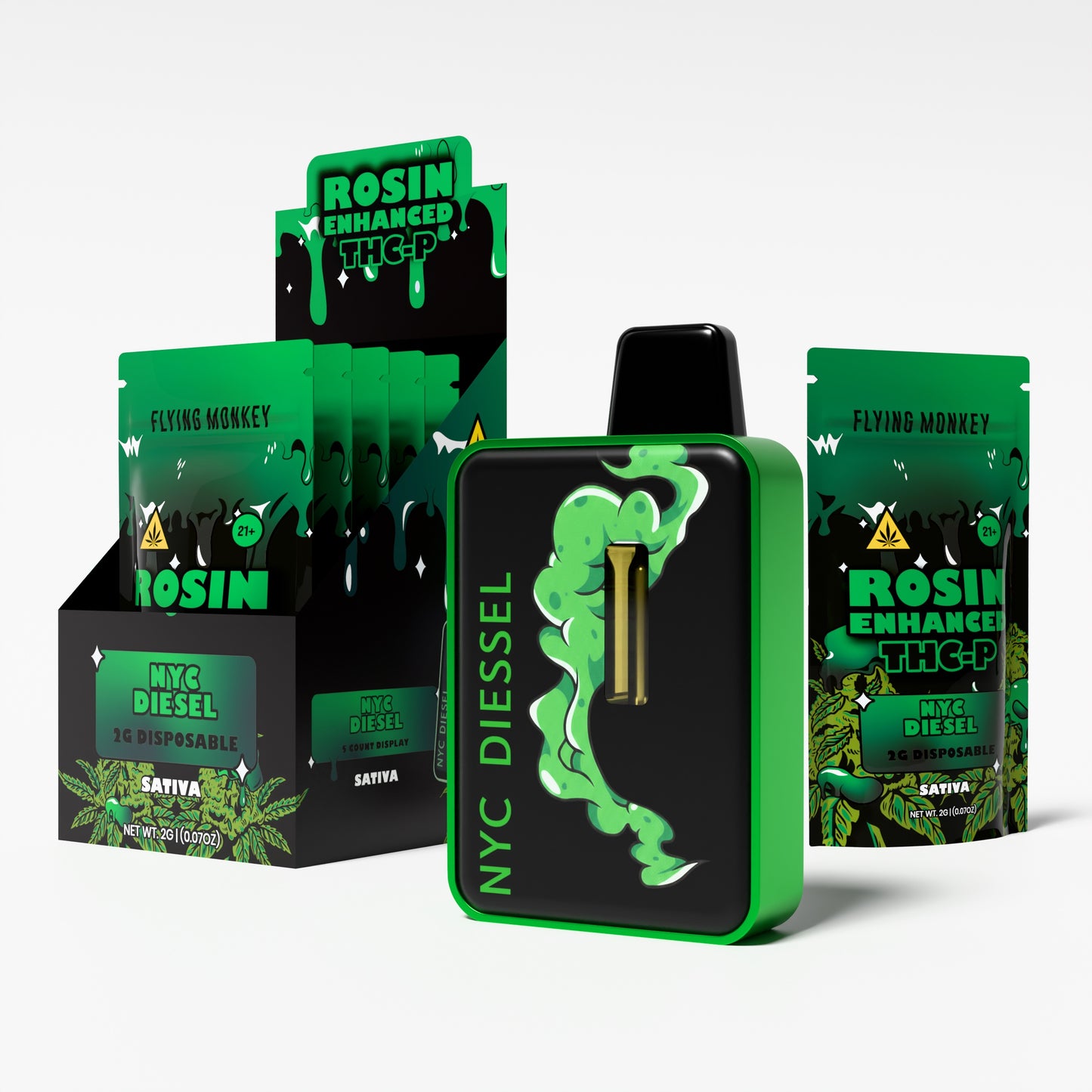 Flying Monkey THCP Rosin Enhanced 2 Gram Disposable