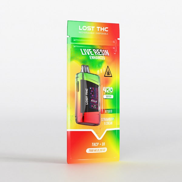 Lost THC V3 7.5 Gram Live Resin Blend Disposable | 420 Edition