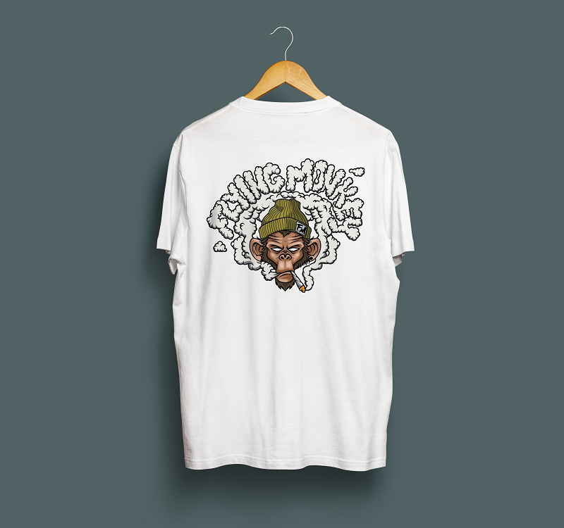 Flying Monkey Smoke Letters Tee