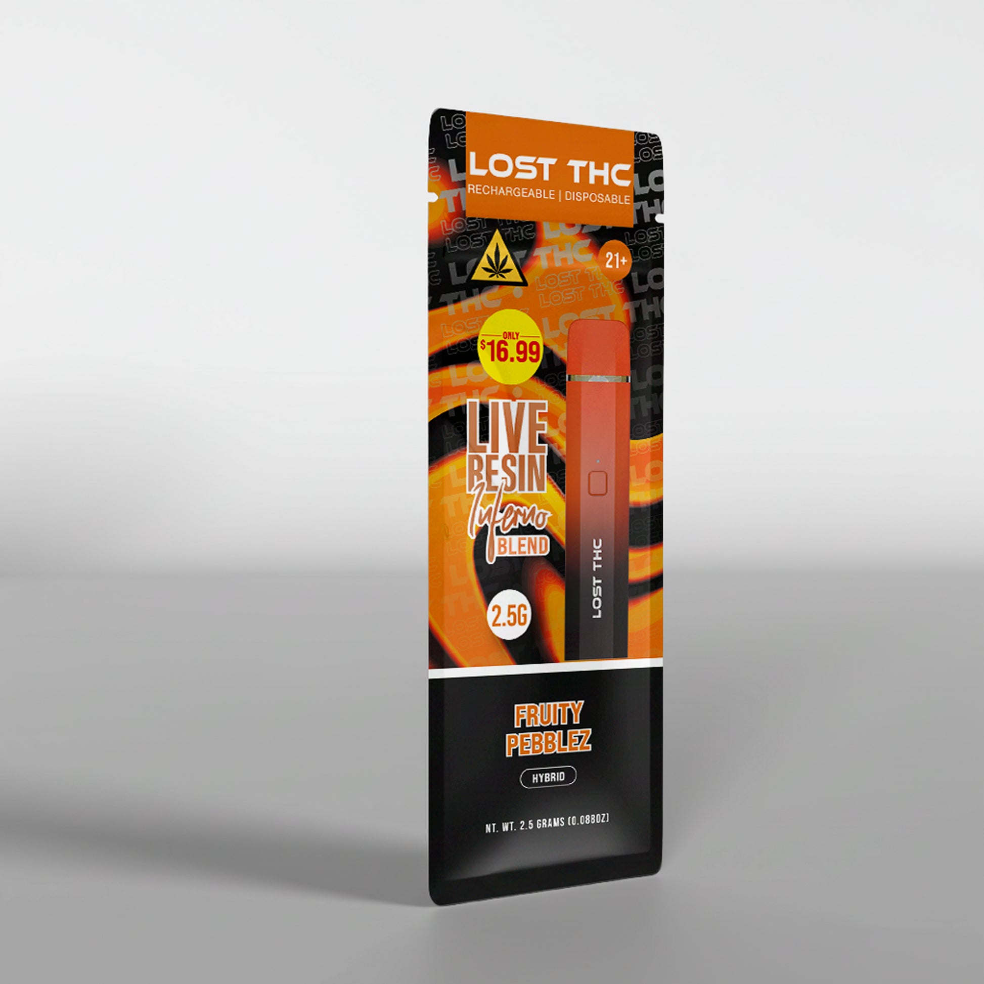 lost thc vape fruity pebbles Lost THC V5 Live Resin Disposable 2.5g