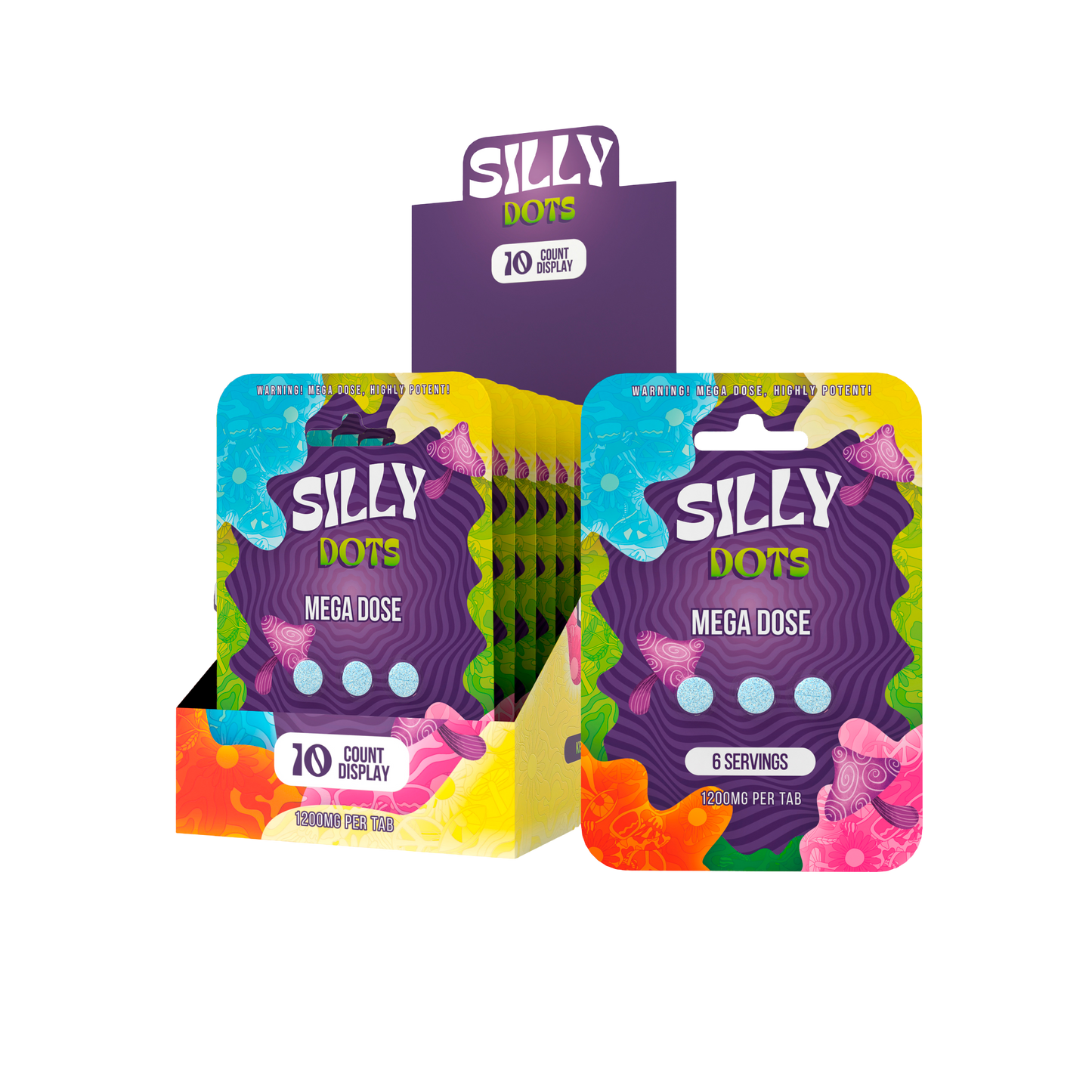 Silly Dots Mega Dose 1200mg Tabs | 3 Tabs