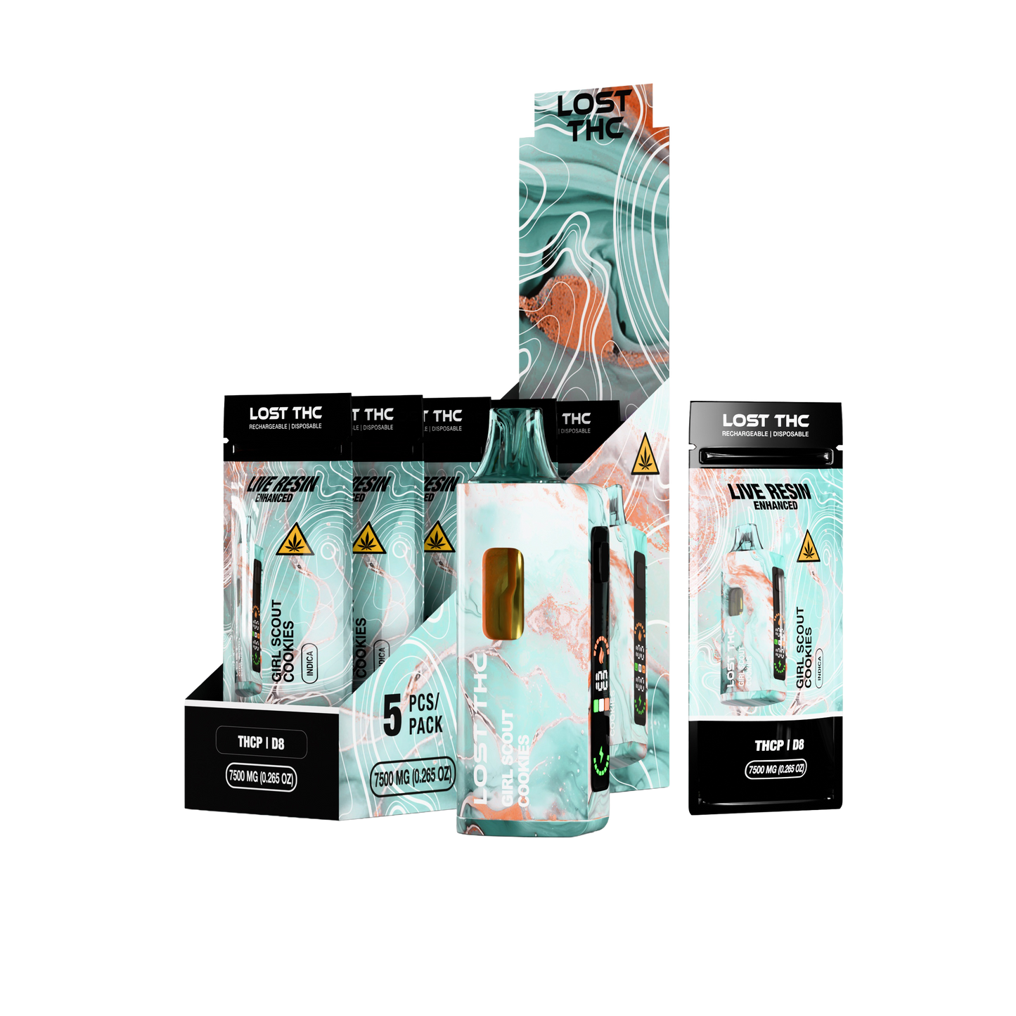 Lost THC V2 7.5 Gram Live Resin Blend Disposable